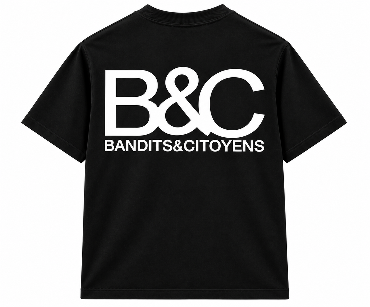 T-SHIRT BANDITS & CITOYENS NOIR